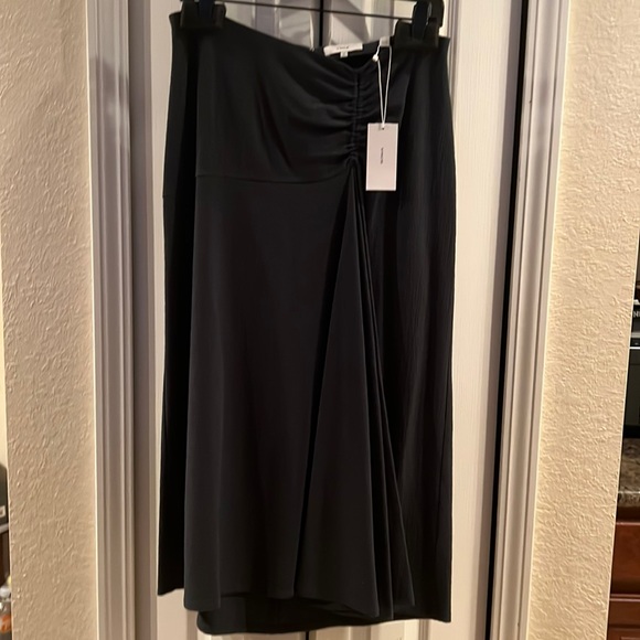 Vince Camuto Dark Green Midi Skirt - Picture 2 of 8